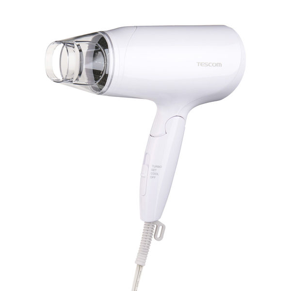 ドライヤー 大風量 速乾 マイナスイオン 軽量 折りたたみ式 ヘアドライヤー ホワイト TD260B-W テスコム 1個（直送品）