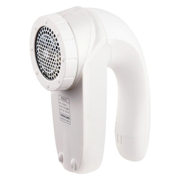 毛玉取り 電動 乾電池式 6枚刃 風合いガード5段階調整 毛玉クリーナー ホワイト TKD40A-W テスコム 1個（直送品）