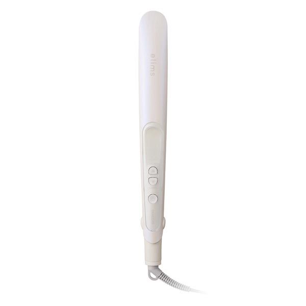 ヘアアイロン ストレート ナノセラミック プレート モイストキープ ホワイト TS550B-W/DE エレコム 1個（直送品）