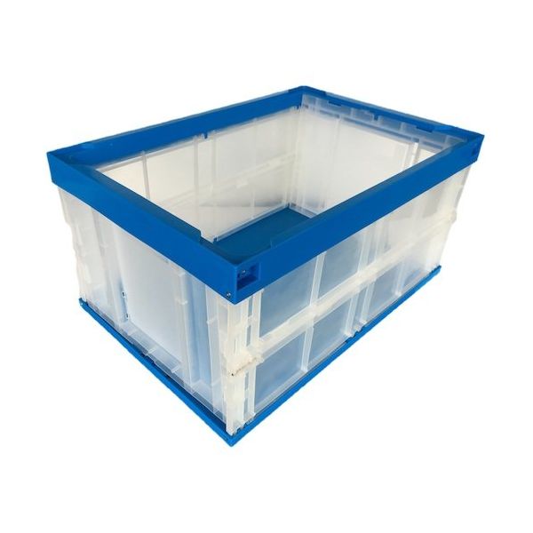 松本産業 オリコン 75L ブルー/クリア 75BC 1セット(4個) 570-3291（直送品）