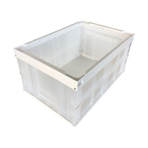 松本産業 オリコン 75L ホワイト/クリア 75IVC 1セット(4個) 570-3264（直送品）