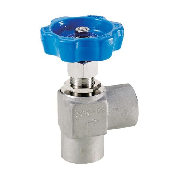 フジキン Fujikin ステンレス鋼製ニードルストップバルブ(アングル形) US-33PD-R 1台 126-4412（直送品）