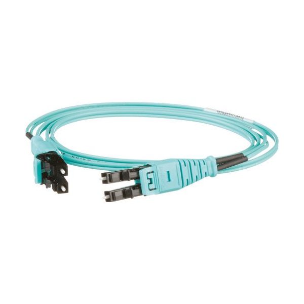 PANDUIT プッシュブル式LCデュプレックス光ファイバーパッチコード ライザー OM3 5m 1本入 FX2ERQ1Q1SNM005（直送品）