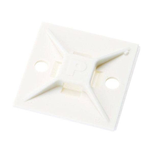 PANDUIT マウントベース アクリル系粘着テープ付き 白 (500個入) ABM112-AT-D 1セット(1000個:500個×2袋)（直送品）