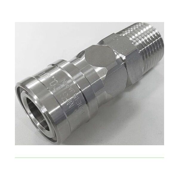 吉田工作所 NKCカップリング NL型カップリングソケット(SUS304) R3/8 オネジ NL-23SM-S 1個 536-1046（直送品）