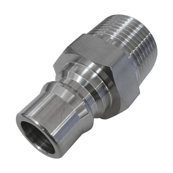 吉田工作所 NKCカップリング NL型カップリングプラグ(SUS304) R3/4 オネジ NL-46PM-S 1個 536-1040（直送品）