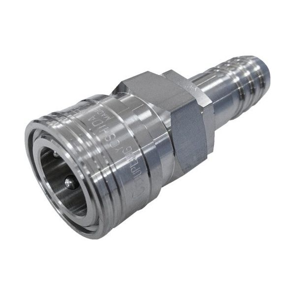 吉田工作所 NKCカップリング NL型カップリングソケット(SUS304) 3/4ホースニップル NL-46SH-S 1個 536-0954（直送品）