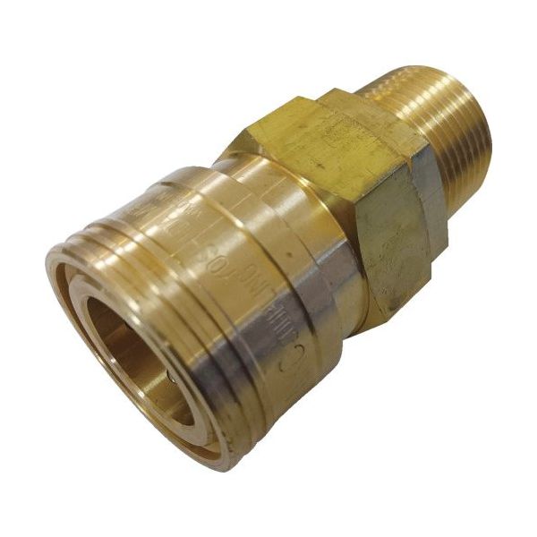 吉田工作所 NKCカップリング NL型カップリングソケット(BSBM) R3/4 オネジ NL-46SM-B 1個 535-7842（直送品）