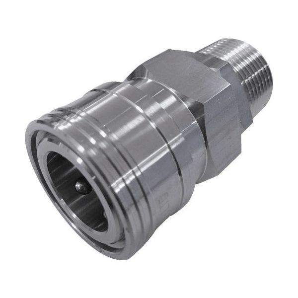 吉田工作所 NKCカップリング NL型カップリングソケット(SUS304) R3/4 オネジ NL-46SM-S 1個 536-1058（直送品）