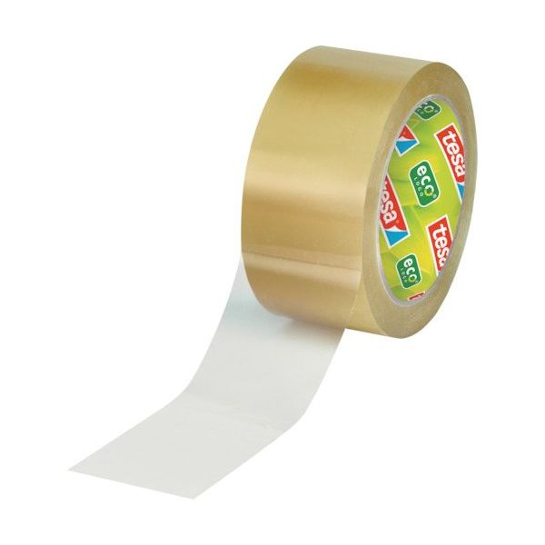 テサテープ tesa PLA基材 梱包テープ(バイオマス由来) テサ58296 透明 50mmx66m 58296-50-66 1巻（直送品）