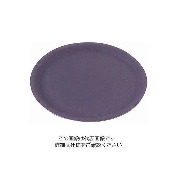 CAMBRO 丸型ノンスリップコーフトレー ブラック(D01) CO3800 1個 62-6518-50（直送品）