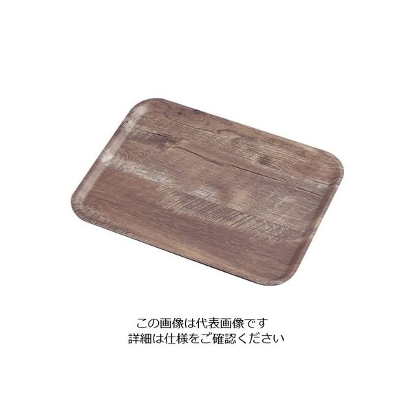 CAMBRO 角型マデラ・ラミネートトレー ダークオーク MA3646 1個 62-6518-68（直送品）