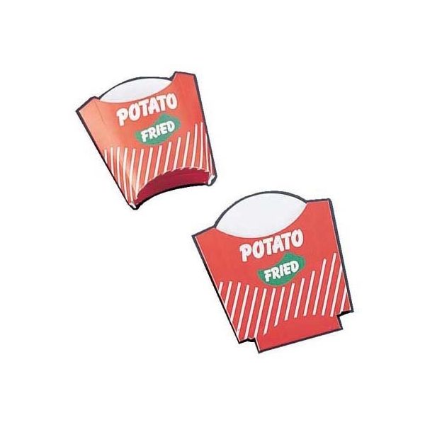 遠藤商事 ポテトカートン FRIED 小 (50枚入) 62-6539-56 1ケース(50枚)（直送品）