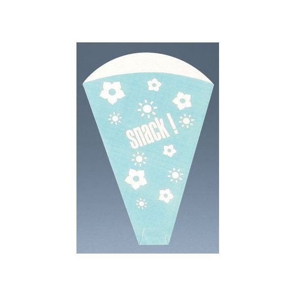 遠藤商事 クレープ袋 (100枚入) ブルー 62-6539-73 1ケース(100枚)（直送品）