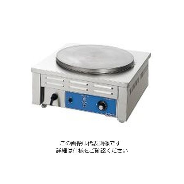 遠藤商事 電気式クレープ焼器 （2連） 1個 62-6538-16（直送品）