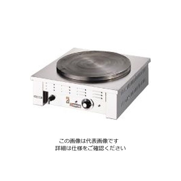 遠藤商事 電気式クレープ焼器 1個 62-6538-17（直送品）