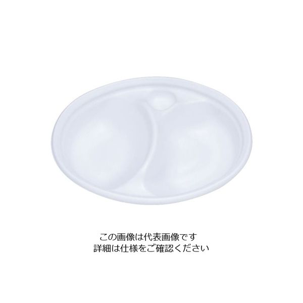 中央化学 SDビストロ M24ー18仕切付 本体 (50入)白 62-6540-38 1ケース(50個)（直送品）