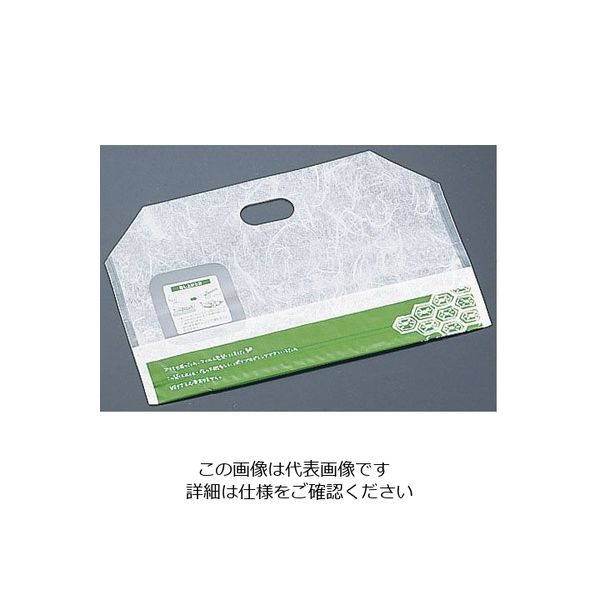 アズワン 惣菜ノートレーフィルム袋 和柄deタッチ (大) 草色 (50枚入) 62-6540-60 1ケース(50枚)（直送品）
