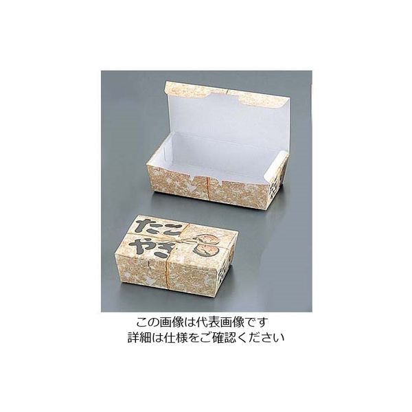 水野産業 たこ焼きBOX 縄(100枚入) 大 184379 1ケース(100枚) 62-6541-13（直送品）