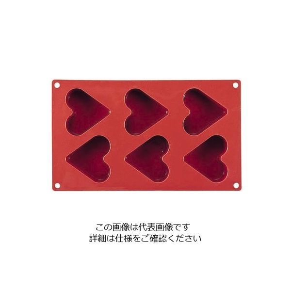Martellato マルテラートフレキシブルモルドSF036 65 ハート 6ヶ取 62-6569-86 1個（直送品）