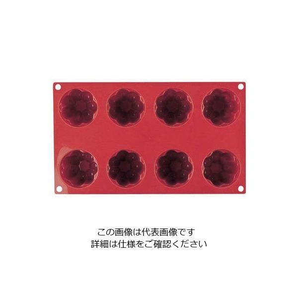 Martellato フレキシブル ノンスティックモルド ババロア型8ヶ取 SF051 1個 62-6569-98（直送品）