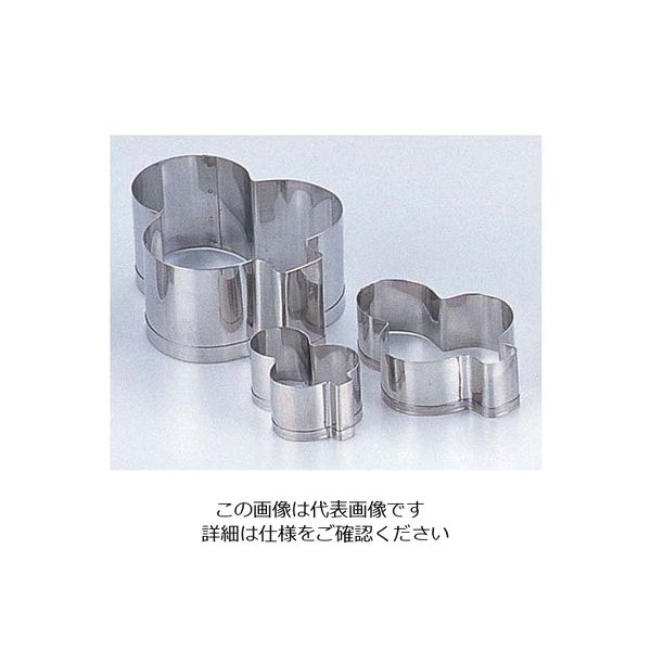 田中糧機製作所 18ー8 クッキー抜型 クローバー 小 62-6574-73 1個（直送品）