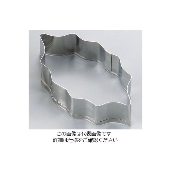 田中糧機製作所 18ー8 クッキー抜型 ヒイラギ 中 62-6574-95 1個（直送品）