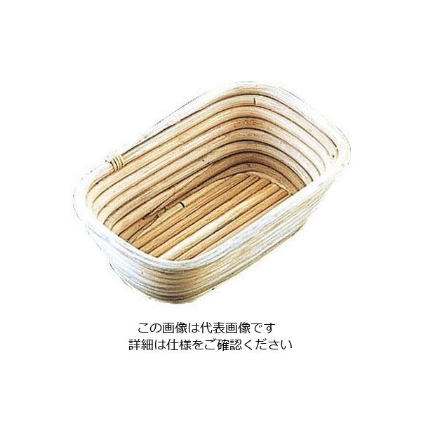 遠藤商事 Murano(ムラノ)籐製醗酵カゴ 小判型 小 62-6576-03 1個（直送品）