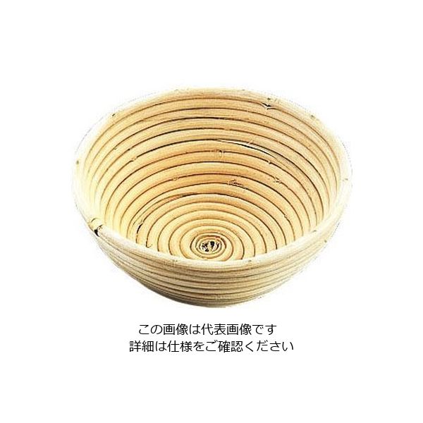 遠藤商事 Murano(ムラノ)籐製醗酵カゴ 丸型 24cm 62-6576-07 1個（直送品）