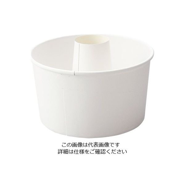 天満紙器 ロールシフォンカップ 白無地 (25枚入) RS101 1ケース(25枚) 62-6576-91（直送品）