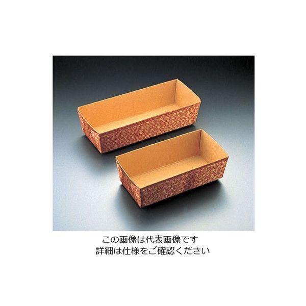 天満紙器 ベーキングトレー リーフ柄長方型 (50枚入) CT-206 1ケース(50枚) 62-6576-98（直送品）