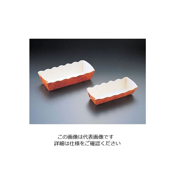 天満紙器 ベーキングトレー イングランド柄長方型 (50枚入) BT-101-L 1ケース(50枚) 62-6577-02（直送品）