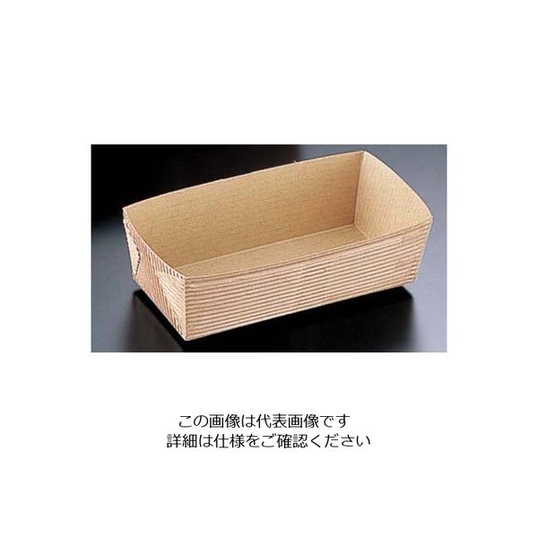 天満紙器 ベーキングトレー 茶無地 (50枚入) CT-602 1ケース(50枚) 62-6577-04（直送品）