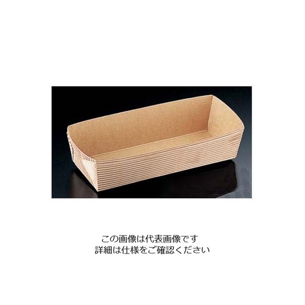 天満紙器 ベーキングトレー 茶無地 (50枚入) CT-603 1ケース(50枚) 62-6577-05（直送品）