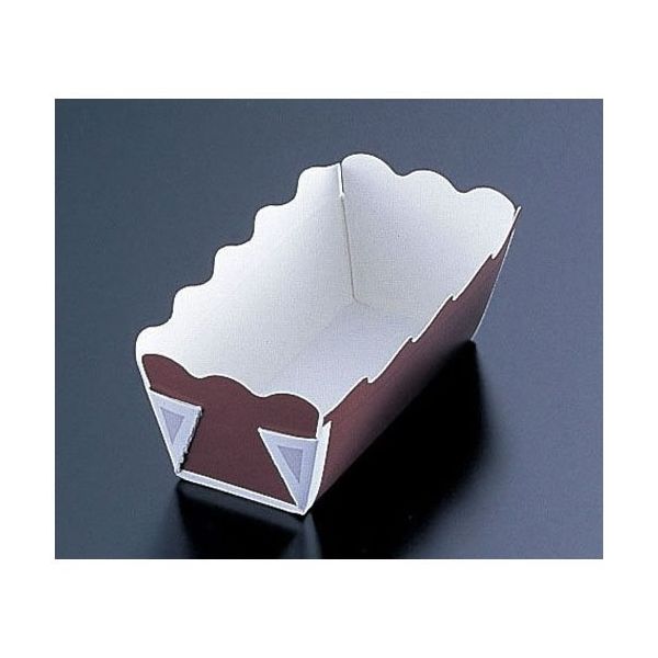 遠藤商事 ペーパートレイ ミニパウンド80 茶 (100枚入) 62-6577-20 1ケース(100枚)（直送品）