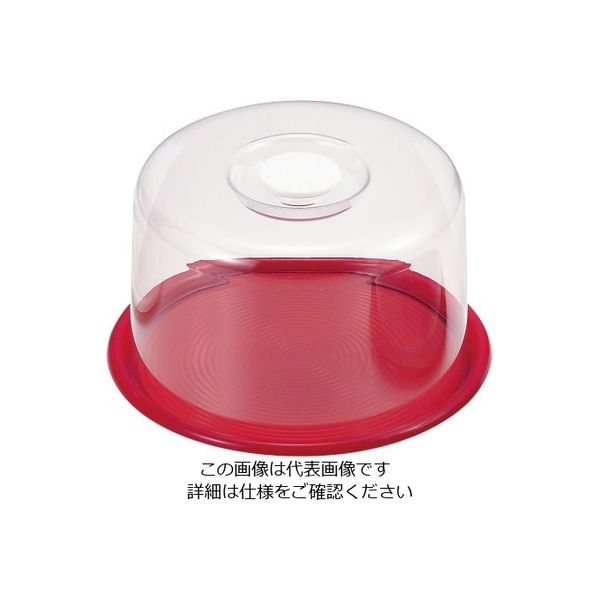 曙産業 深型 ラブリーハット 中 レッド 62-6579-54 1個（直送品）