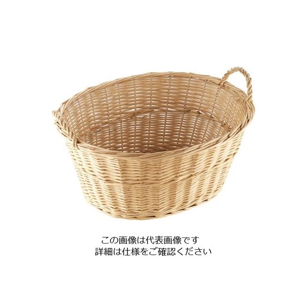 萬洋 柳 パンカゴ小判耳付 大 16ー759L 62-6580-81 1個（直送品）