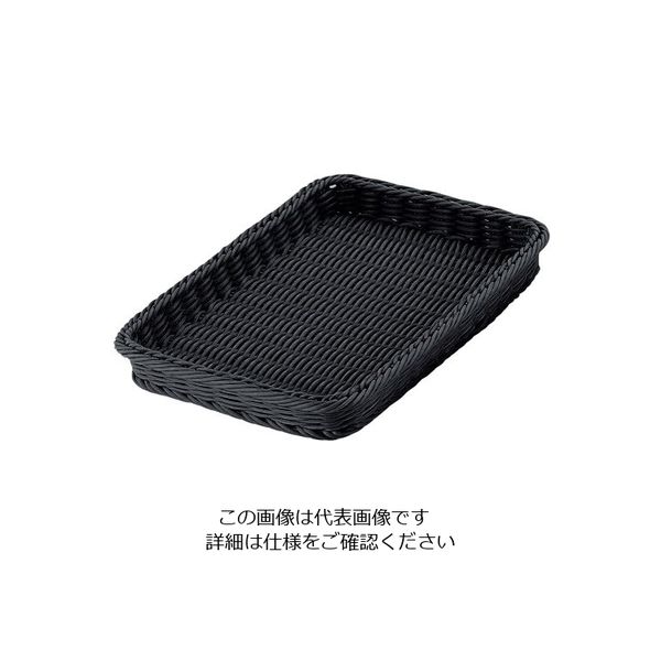 トーダイ PPベーカリーバスケット 角型ブラック 36型 62-6582-55 1個（直送品）