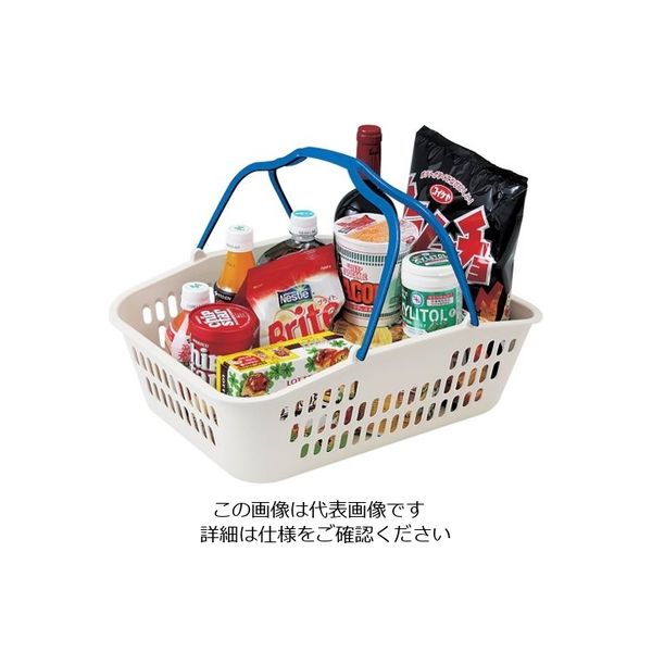 よし与工房 セルフバスケット 深型YKー1500ーV ブルー 62-6583-36 1個（直送品）