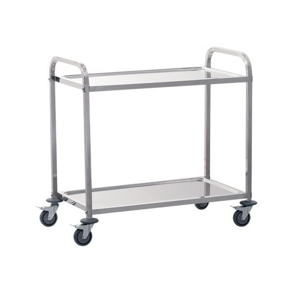 遠藤商事 TKG サイレント キッチンワゴン 2段 L 62-6588-91 1個（直送品）