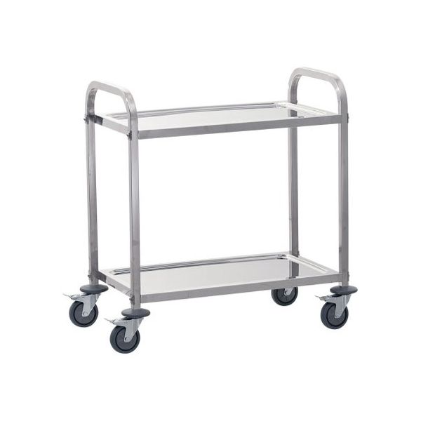 遠藤商事 TKG サイレント キッチンワゴン 2段 S 62-6588-93 1個（直送品）