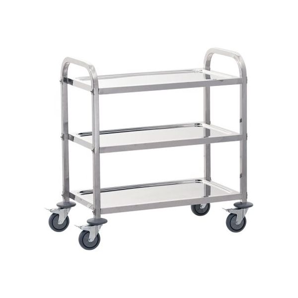 遠藤商事 TKG サイレント キッチンワゴン 3段 S 62-6588-96 1個（直送品）