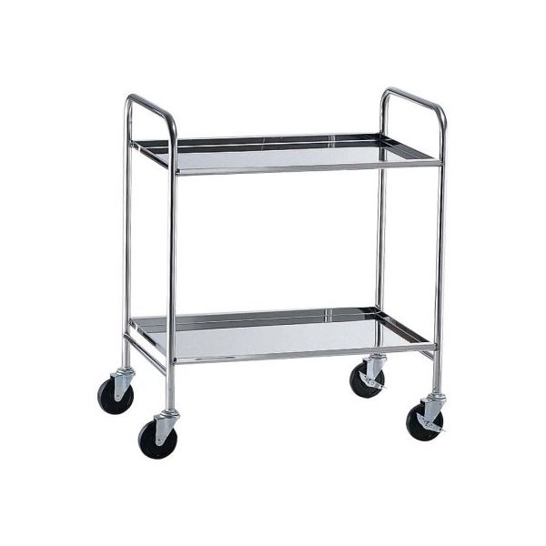 遠藤商事 TKG18ー8衛生サイドアップワゴン2段 ゴム車 62-6589-10 1個（直送品）