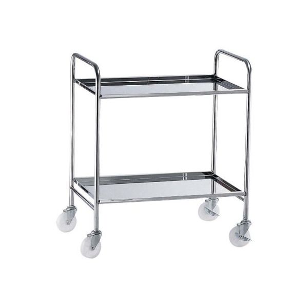 遠藤商事 TKG18ー8衛生サイドアップワゴン2段 ナイロン車 62-6589-11 1個（直送品）