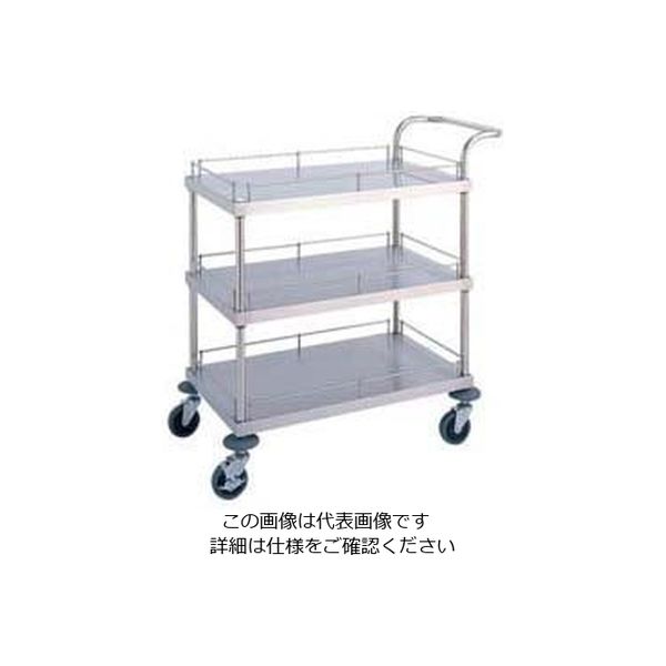 遠藤商事 サービスワゴン W17型 62-6590-21 1個（直送品）