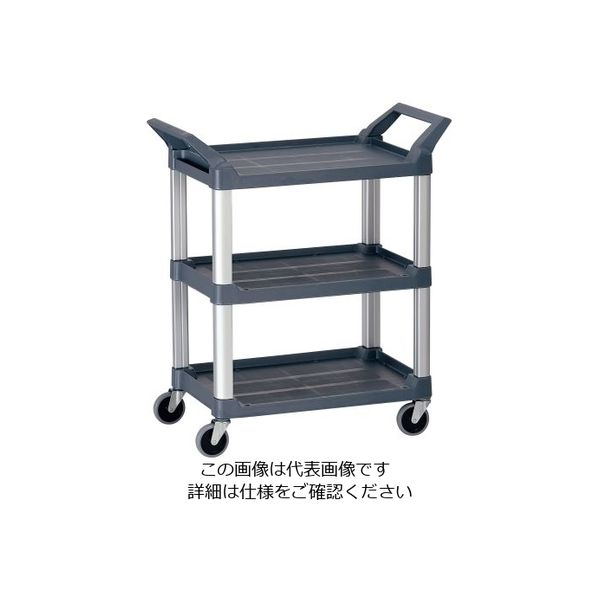 Trust トラスト Hi5ユーティリティーカート S3段 グレー 4011 1個 62-6590-50（直送品）