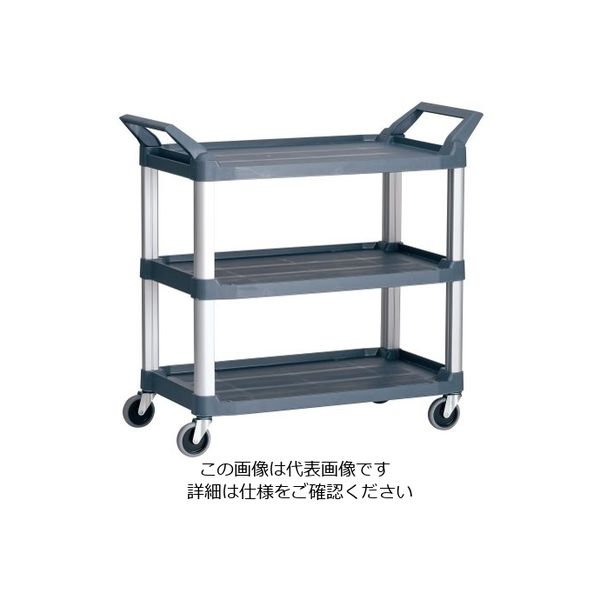 Trust トラスト Hi5ユーティリティーカート L3段 グレー 4021 1個 62-6590-52（直送品）