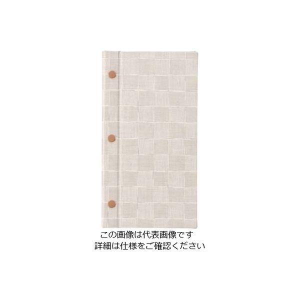 えいむ ホック式チェックメニューブック MBー315 タテ小 アイボリー 61-7997-75 1個（直送品）