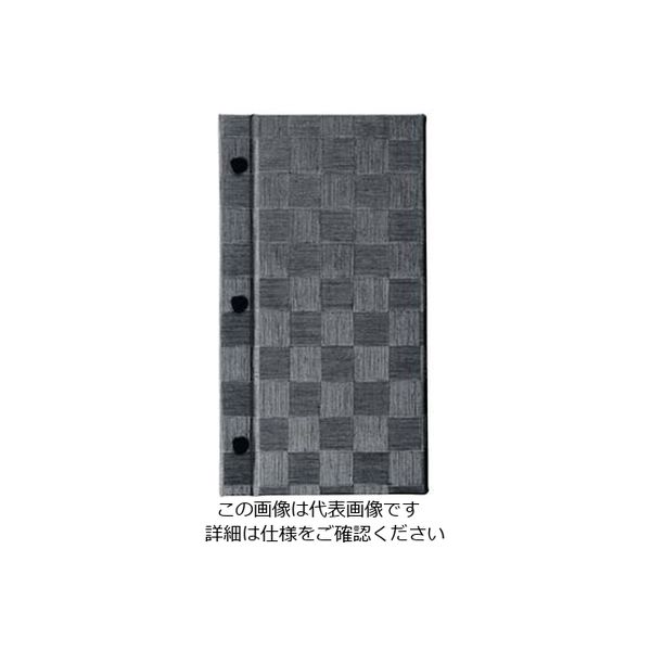 えいむ ホック式チェックメニューブック MBー315 タテ小 グレーブラック 61-7997-76 1個（直送品）