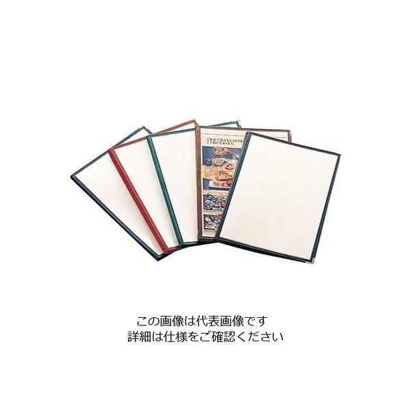 えいむ クリアテーピング メニューブック 合皮 LTBー48 茶 61-7999-01 1個（直送品）